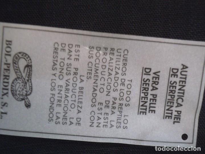 Vintage: BOLSO PIT&Oacute;N VERDE ESMERALDA - Foto 6