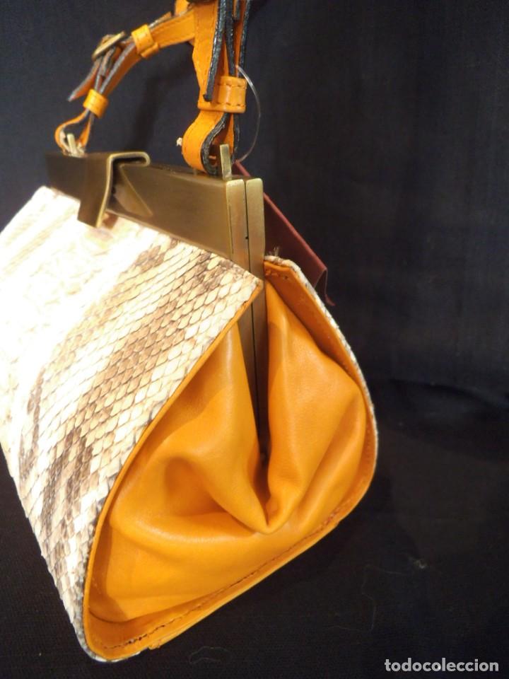 Vintage: BOLSO PIT&Oacute;N CALABAZA - Foto 3
