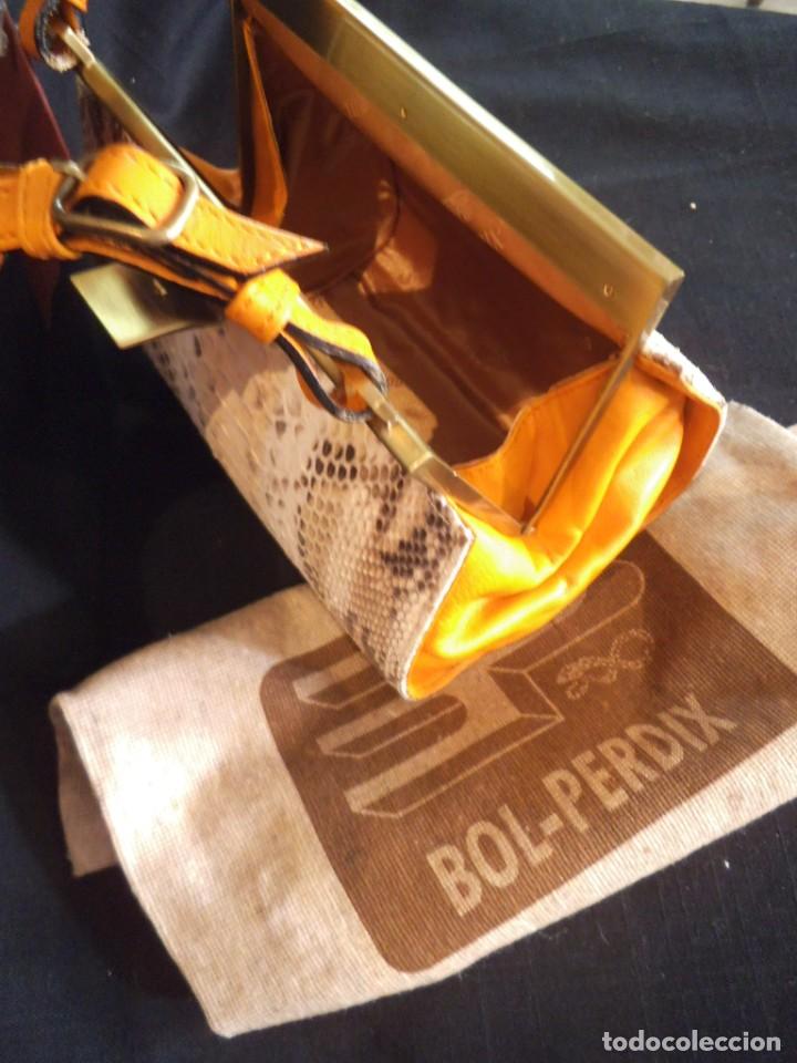 Vintage: BOLSO PIT&Oacute;N CALABAZA - Foto 5