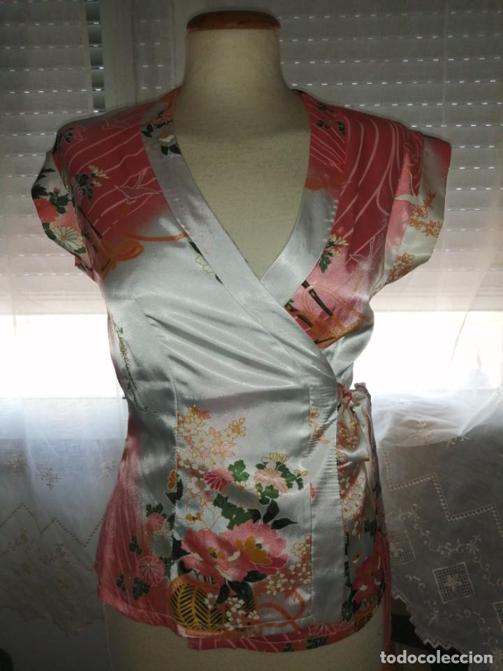 Vintage: Blusa satinada - Foto 1