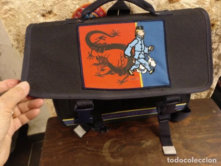 Vintage: Malet&iacute;n cartera mochila TINTIN - Foto 1