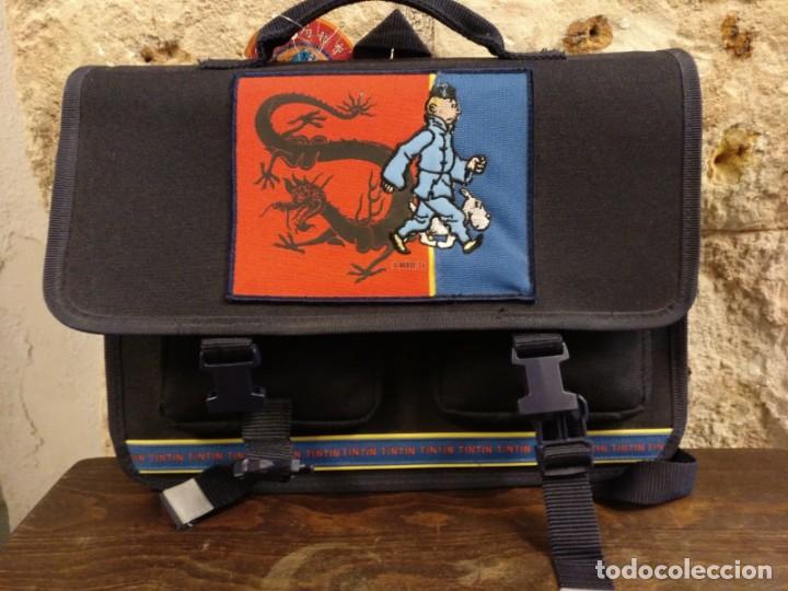 Vintage: Malet&iacute;n cartera mochila TINTIN - Foto 2