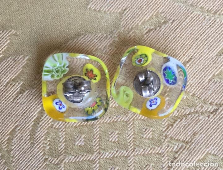 Vintage: PENDIENTES DE CRISTAL DE MURANO Y PLATA DE LEY - Foto 2