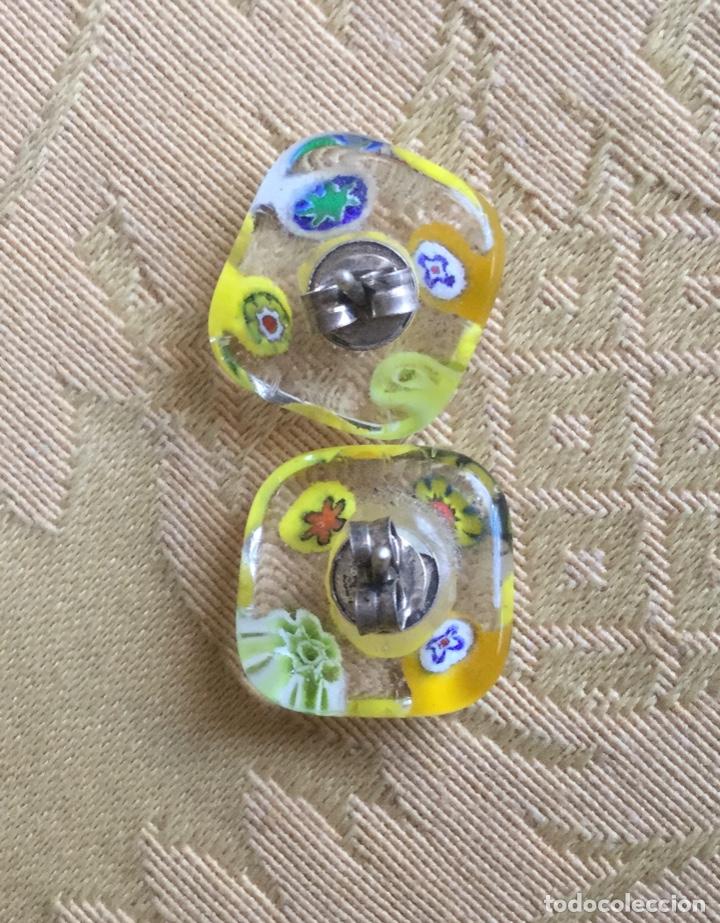 Vintage: PENDIENTES DE CRISTAL DE MURANO Y PLATA DE LEY - Foto 5