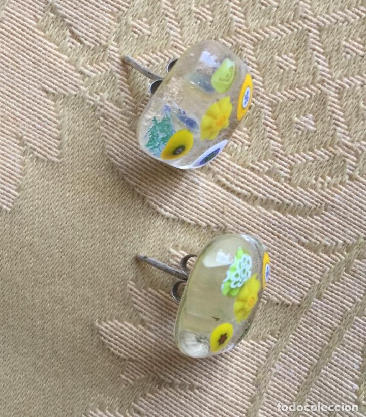 Vintage: PENDIENTES DE CRISTAL DE MURANO Y PLATA DE LEY - Foto 7