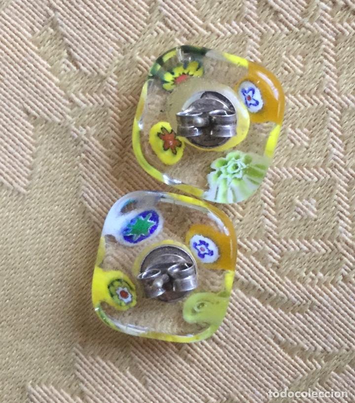 Vintage: PENDIENTES DE CRISTAL DE MURANO Y PLATA DE LEY - Foto 8