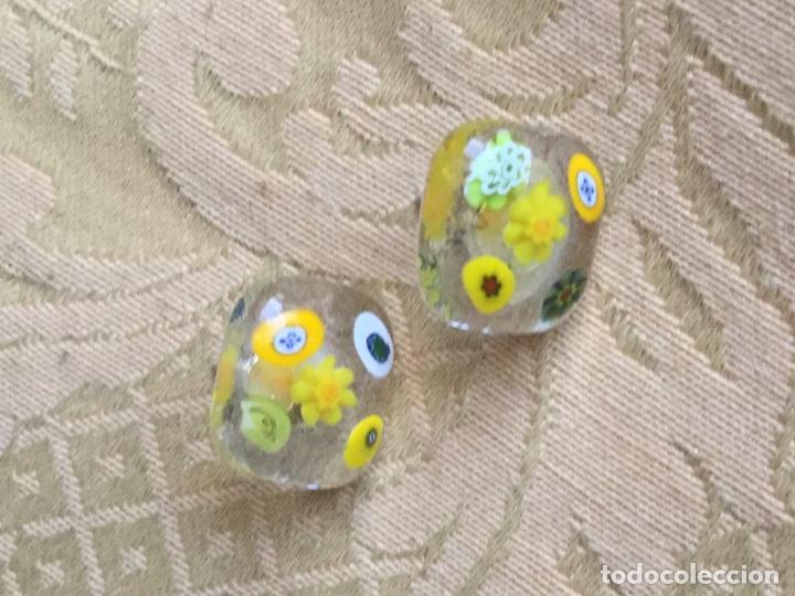 Vintage: PENDIENTES DE CRISTAL DE MURANO Y PLATA DE LEY - Foto 9