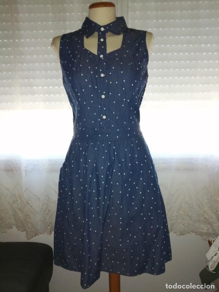 Vintage: Vestido vaquero, mini berry - Foto 2