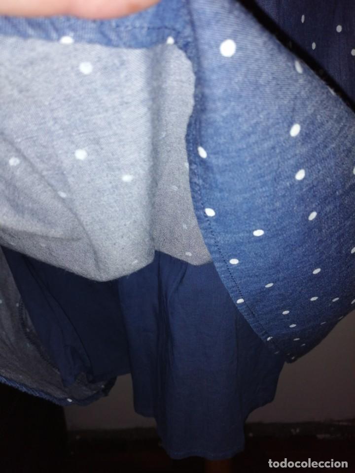 Vintage: Vestido vaquero, mini berry - Foto 6