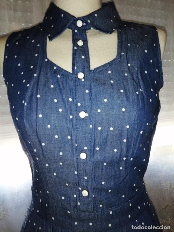 Vintage: Vestido vaquero, mini berry - Foto 13