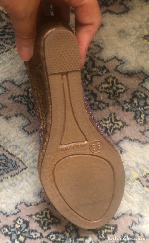 Vintage: CU&Ntilde;AS ALPARGATAS MORADAS TALLA 38 - Foto 18