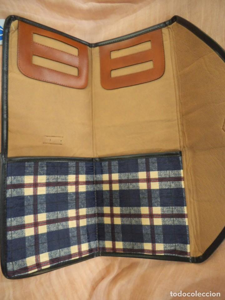 Vintage: JUEGO DE VIAJE AZUL CUADROS - Foto 8