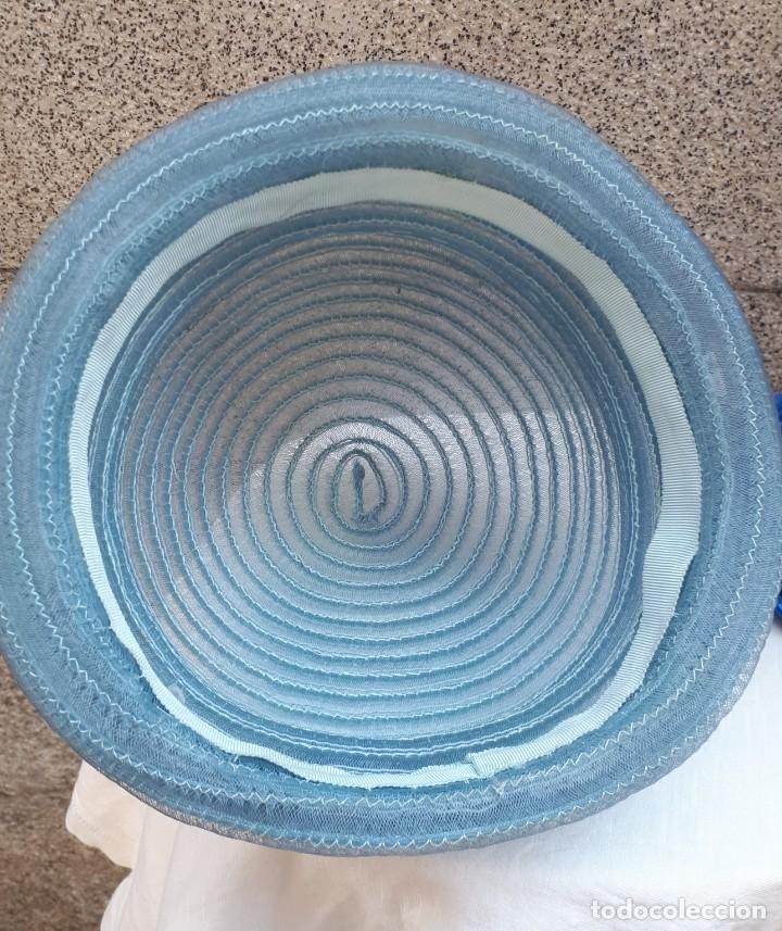 Vintage: TOCADO DE VERANO AZUL CLARO - Foto 2