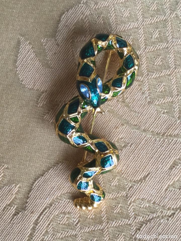 Vintage: BROCHE VINTAGE CON FORMA DE SERPIENTE - Foto 2