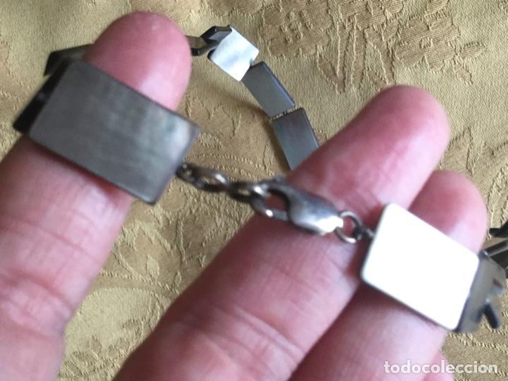 Vintage: COLLAR DE N&Aacute;CAR NATURAL Y CIERRE DE PLATA 925 - Foto 8