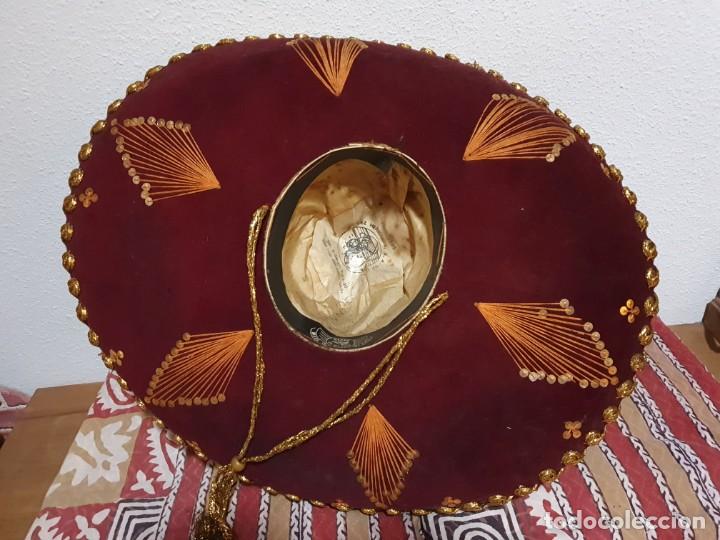 Vintage: SOMBRERO MEXICANO AUT&Eacute;NTICO - Foto 5