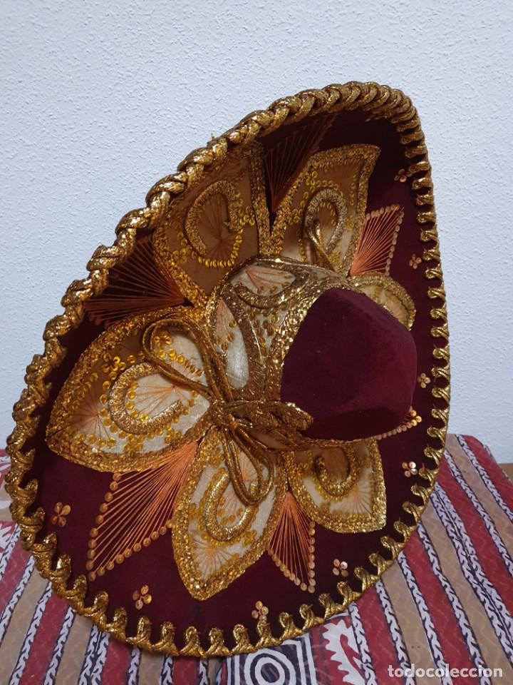 Vintage: SOMBRERO MEXICANO AUT&Eacute;NTICO - Foto 6