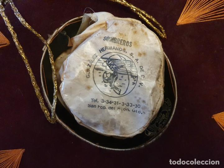 Vintage: SOMBRERO MEXICANO AUT&Eacute;NTICO - Foto 7
