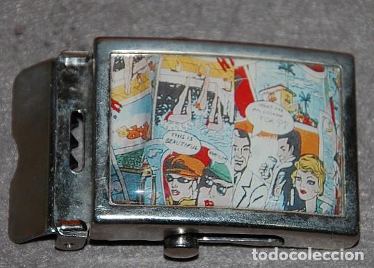 Vintage: HEBILLA PARA CINTURON A&Ntilde;OS 70 CON ESCENA COMICS - Foto 1
