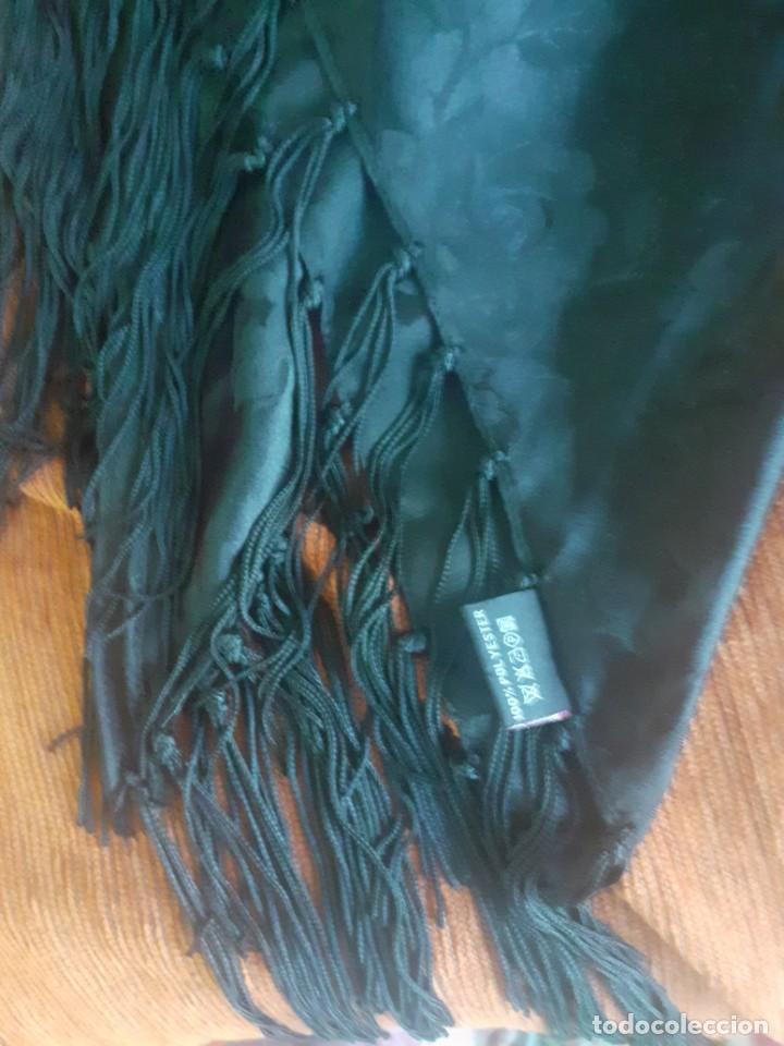 Vintage: Manton de brocado negro - Foto 3