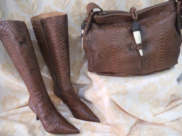 Vintage: BOTAS PIT&Oacute;N -BOL PERDIX- MARR&Oacute;N - Foto 10