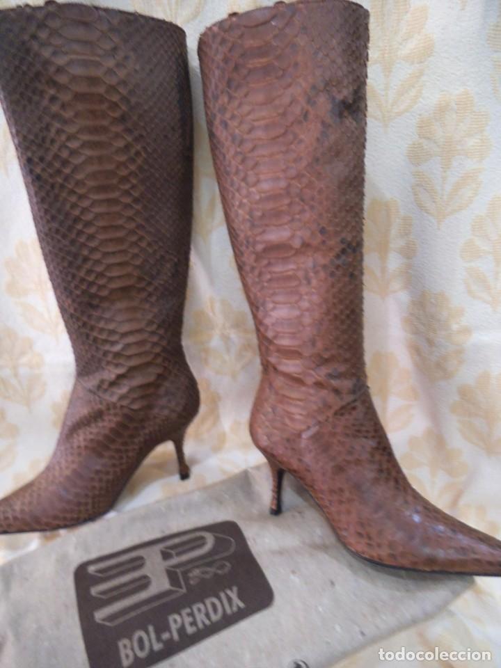 Vintage: BOTAS PIT&Oacute;N -BOL PERDIX- MARR&Oacute;N - Foto 11