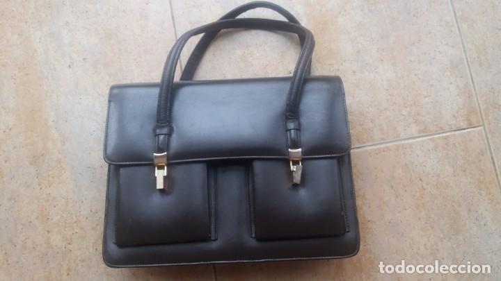 Vintage: bolso vintage de piel - Foto 1