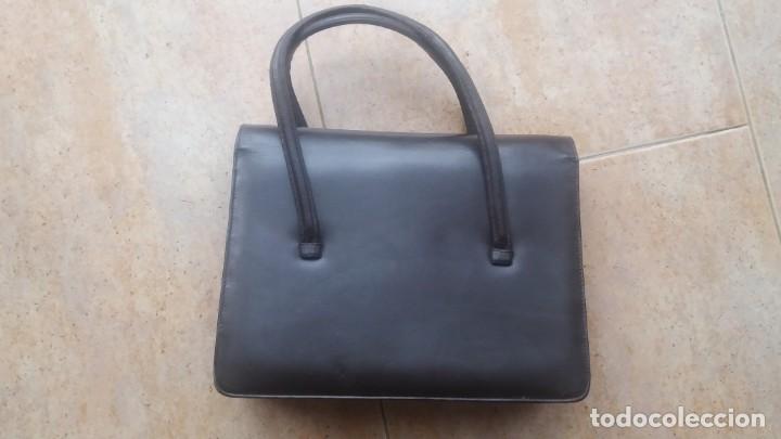 Vintage: bolso vintage de piel - Foto 2