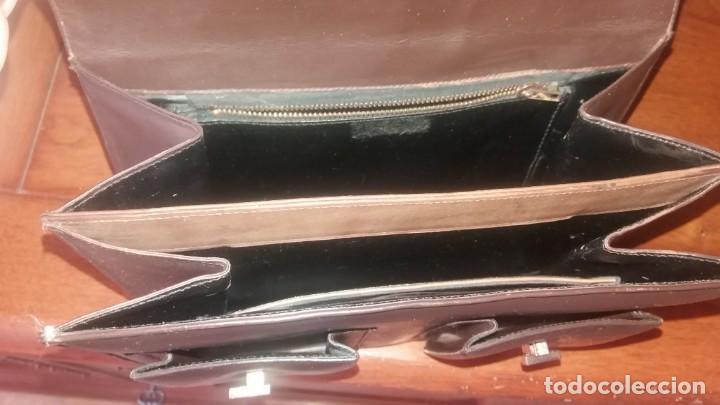 Vintage: bolso vintage de piel - Foto 4