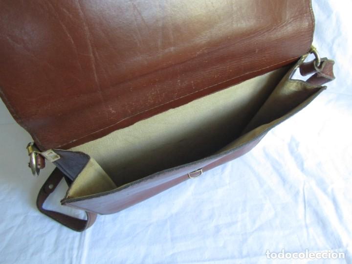 Vintage: Bolso doble de cuero con cinta y asa - Foto 10