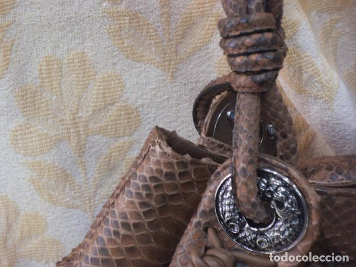 Vintage: BOLSO PIT&Oacute;N -BOL PERDIX- MARR&Oacute;N ( saco ) - Foto 5