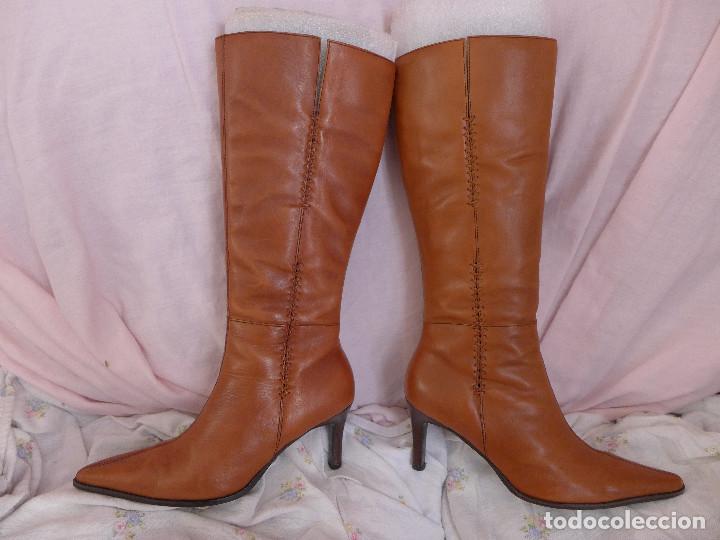 Botas altas cuero miel coleccion otoño invierno - Vendido en Venta Directa  - 217239538