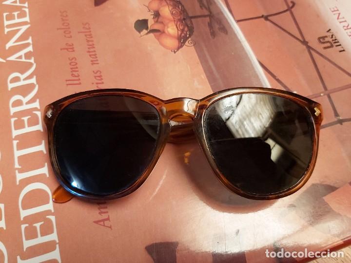 Vintage: GAFAS DE SOL DE PASTA MARRON VINTAGE - Foto 1