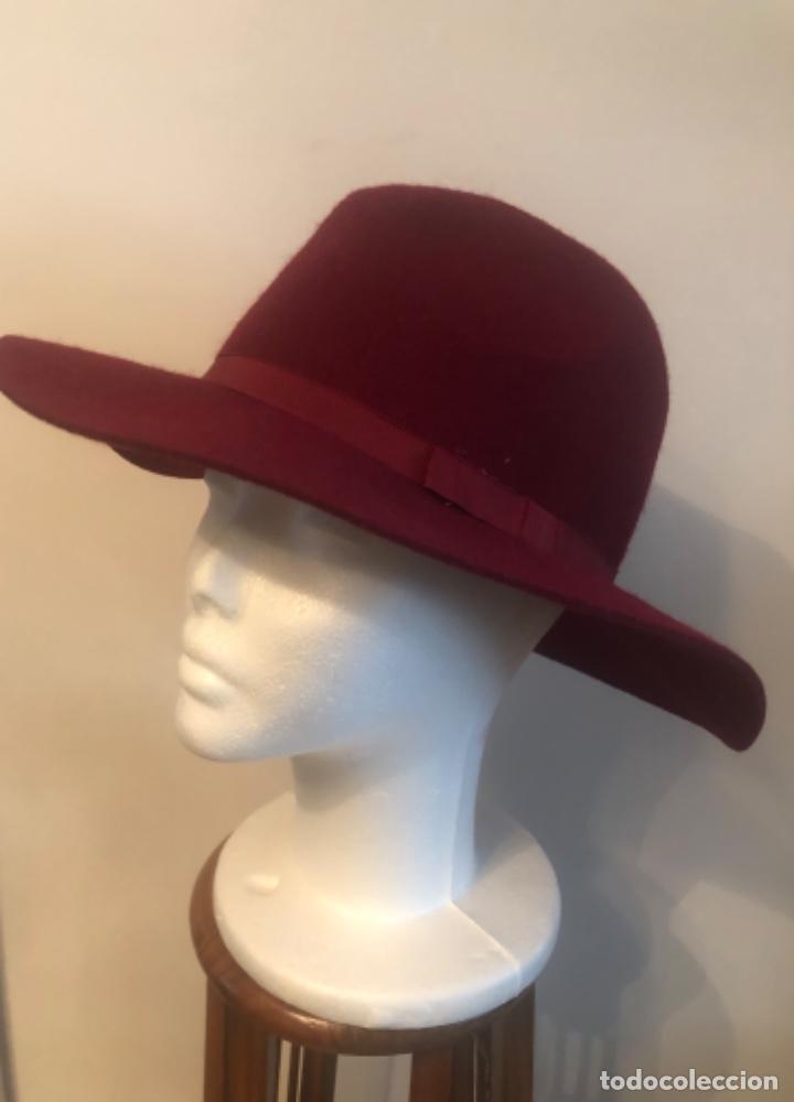 Vintage: SOMBRERO DE INVIERNO COLOR GRANATE - Foto 1