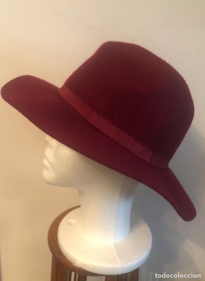 Vintage: SOMBRERO DE INVIERNO COLOR GRANATE - Foto 4