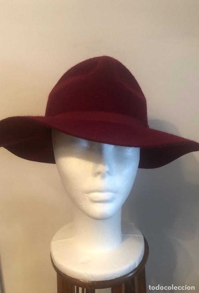Vintage: SOMBRERO DE INVIERNO COLOR GRANATE - Foto 2