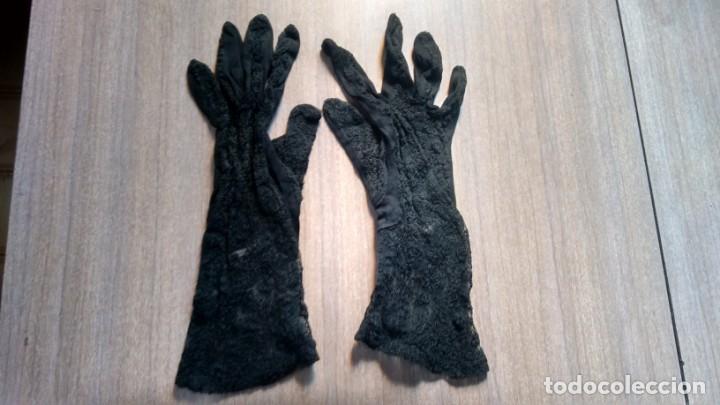 Vintage: GUANTES DE MUJER ANTIGUOS - ENCAJE - Foto 1