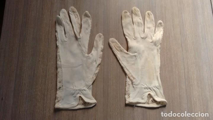 Vintage: GUANTES DE MUJER ANTIGUOS - ENCAJE - Foto 1