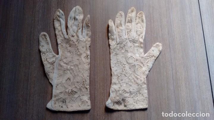 Vintage: GUANTES DE MUJER ANTIGUOS - ENCAJE - Foto 2