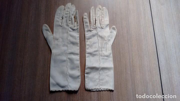 Vintage: GUANTES DE MUJER ANTIGUOS - NYLON - Foto 2