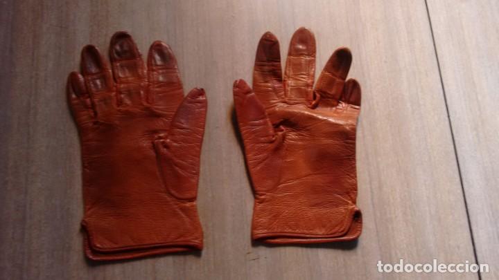 guantes piel mujer vintage. - Compra venta en todocoleccion