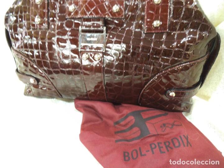 Vintage: BOLSO -BOL PERDIX- BURDEOS ( COCO ) piel - Foto 5