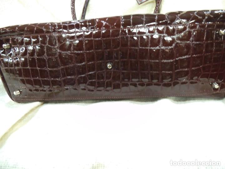 Vintage: BOLSO -BOL PERDIX- BURDEOS ( COCO ) piel - Foto 10