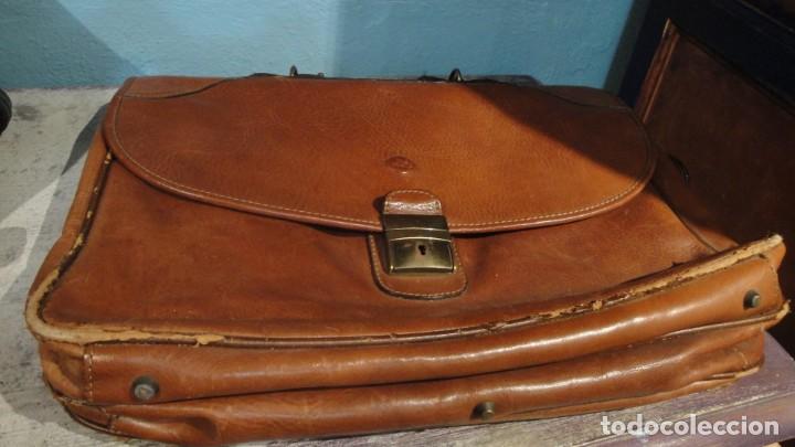 Vintage: Cartera de caballero de piel - Foto 1