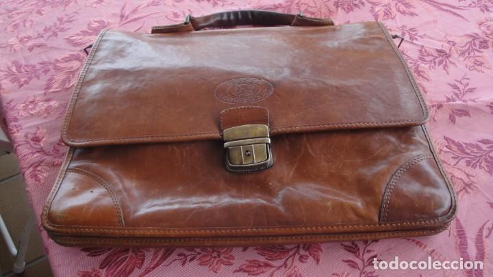 Vintage: Cartera de caballero de piel - Foto 3