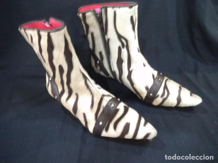 Vintage: BOTINES -PETUSCO- CEBRA ( pelo ) - Foto 6