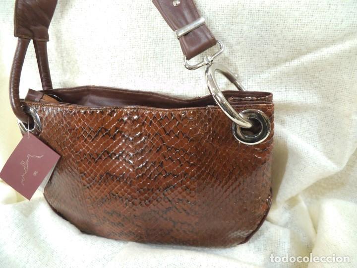 Vintage: BOLSO SERPIENTE CO&Ntilde;AC ( G&Oacute;NDOLA ) 1 ASA - Foto 2