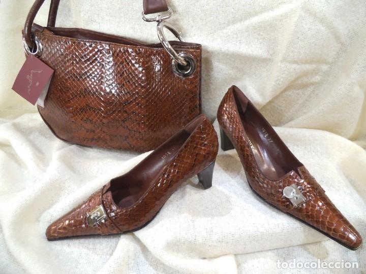 Vintage: BOLSO SERPIENTE CO&Ntilde;AC ( G&Oacute;NDOLA ) 1 ASA - Foto 3