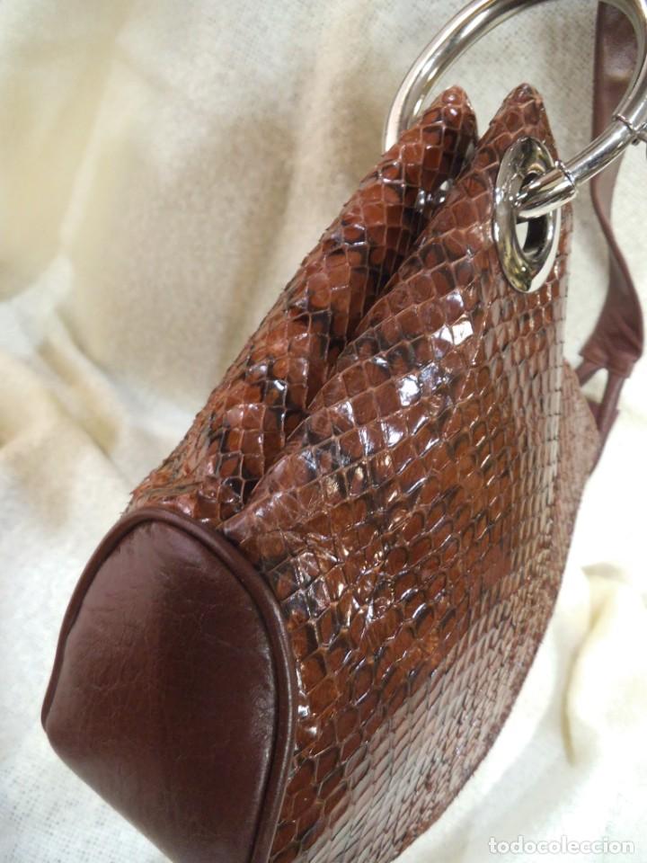 Vintage: BOLSO SERPIENTE CO&Ntilde;AC ( G&Oacute;NDOLA ) 1 ASA - Foto 4