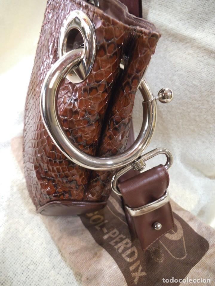Vintage: BOLSO SERPIENTE CO&Ntilde;AC ( G&Oacute;NDOLA ) 1 ASA - Foto 9
